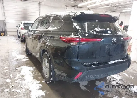2023 Toyota Highlander L z USA, uszkodzony, nr VIN 5TDKDRBH3PS002417
